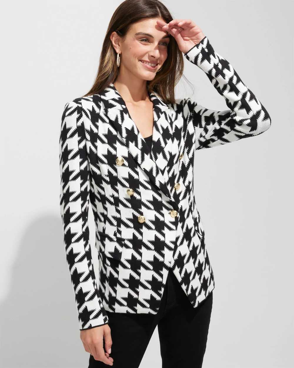 White house black market houndstooth store jacket